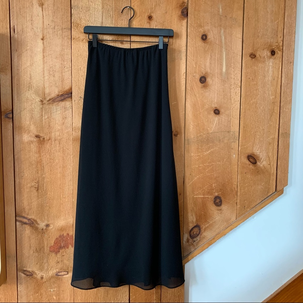 2000’s Full Length Black Chiffon Skirt